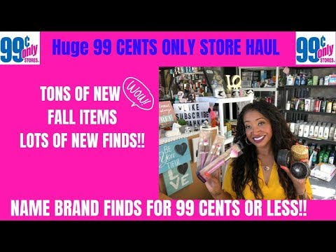 LARGE 99 CENTS ONLY STORE HAUL~TONS OF NEW NAME BRAND FINDS FOR 99 CENTS OR LESS 😮 Video