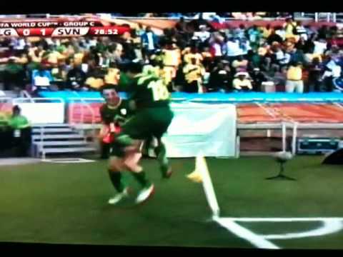 Algeria vs slovenia koren lucky goal  First goal (0-1)