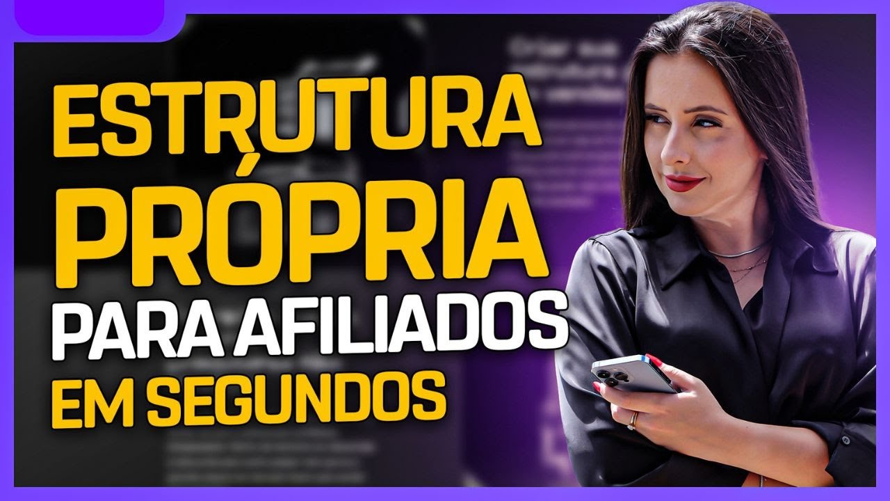 ESTRUTURA PRÓPRIA PARA AFILIADOS EM SEGUNDOS  (passo a passo)