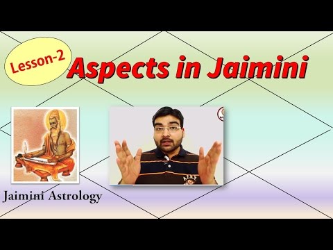 Jaimini Aspects (Jaimini Jyotish) - Lesson-2 (Vedic Astrology) Video