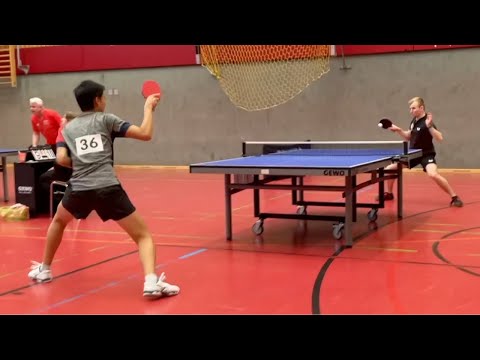 J. Zhang vs D. Schwärzler Hamburger Einzelmeisterschaft 2023 | Tischtennis