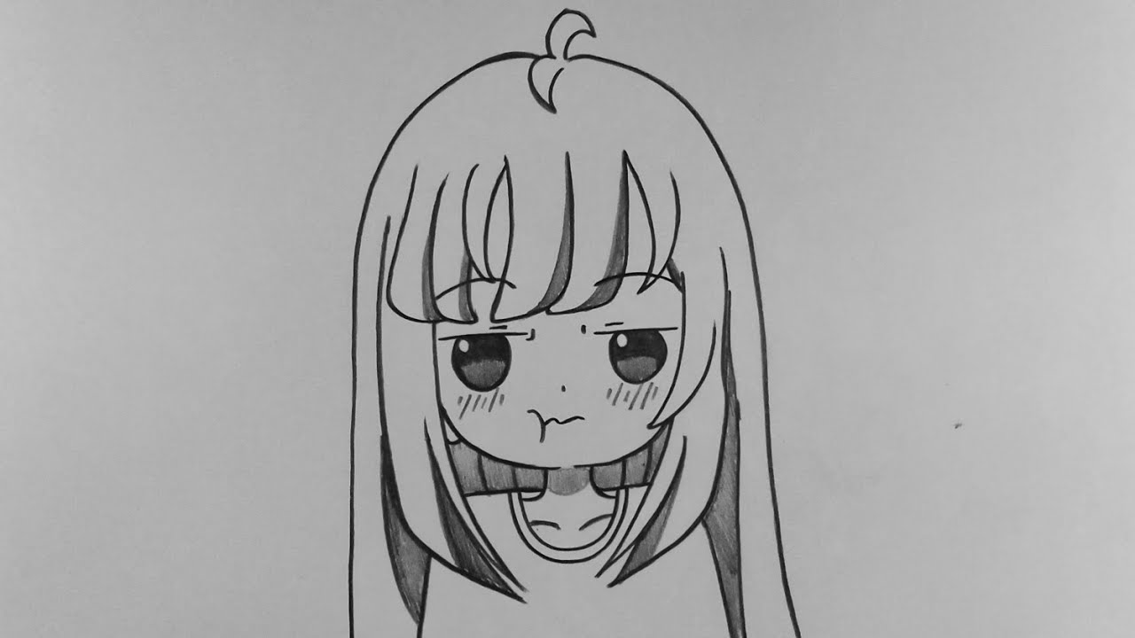 MUDAH SIMPEL TAPI BAGUS || Cara Menggambar Anime Cewek Imut Untuk Pemula