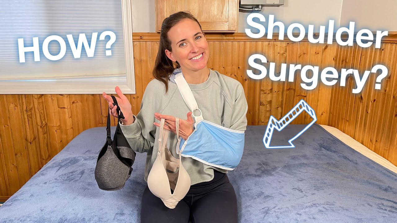 How to Put on a Bra after Shoulder Surgery | Shoulder replacement, rotator cuff repair