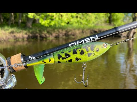 Fishing The Frog Choppo In A Loaded River