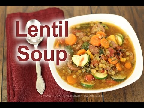 Homemade Lentil Soup Recipe With Sausage | Rockin Robin Cooks