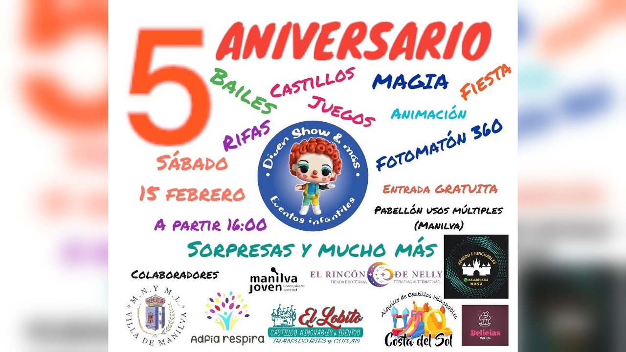 Este sábado Divershoy Ymás celebra su 5º aniversario