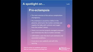 BLAW Spotlight on Action on Pre-Eclampsia.