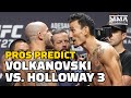 Pros Predict Alexander Volkanovski vs. Max Holloway 3 | UFC 278 | MMA Fighting