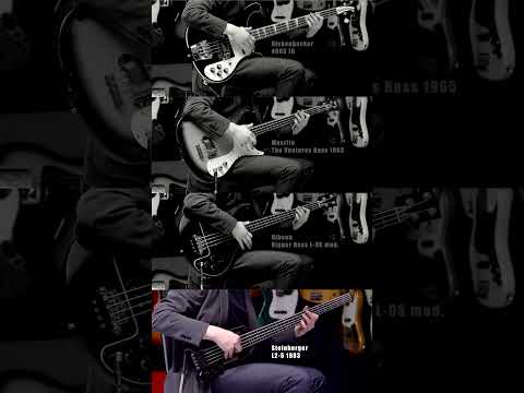 アメリカ製ベースの音色比較【Rickenbacker4003/Mosrite The Ventures Bass/Gibson Ripper BassL-9S mod/SteinbergerL2-5】