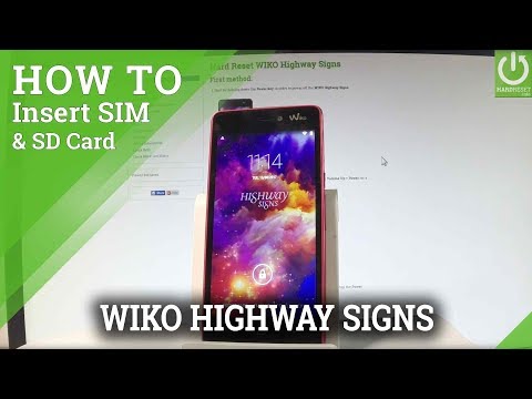 WIKO Highway Signs Insert SIM & SD / Micro SIM and SD Slot