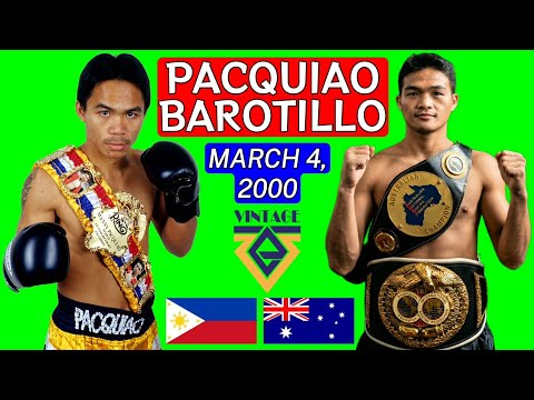(30) Manny Pacquiao vs Arnel Barotillo (PH) | Mar 4, 2000 Manila PH