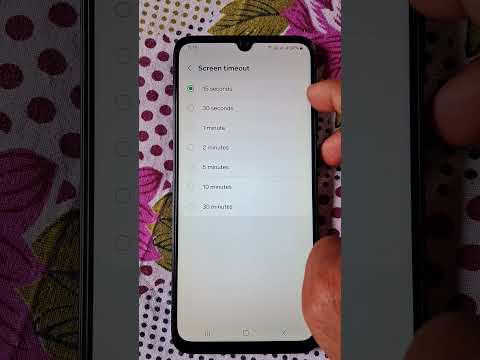 how to change screen timeout or display timeout | Samsung One UI