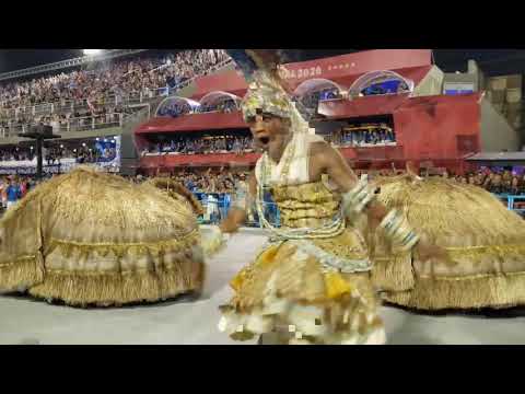 GRANDE RIO 2020 - Apresentação da comissão de frente no primeiro módulo de jurados.