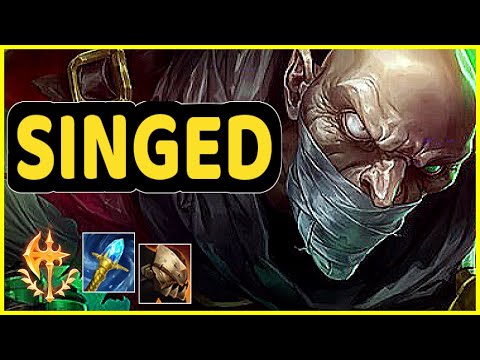 SINGED VS TAHM KENCH TOP GAMEPLAY