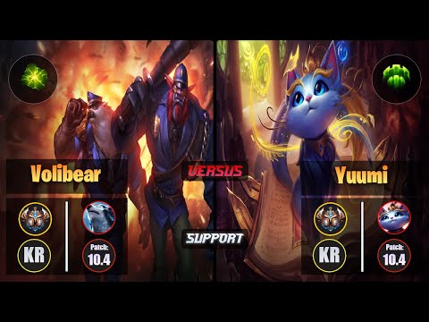 Challenger VOLIBEAR [Aftershock] (Support) VS  YUUMI - Challenger KR Patch 10.4
