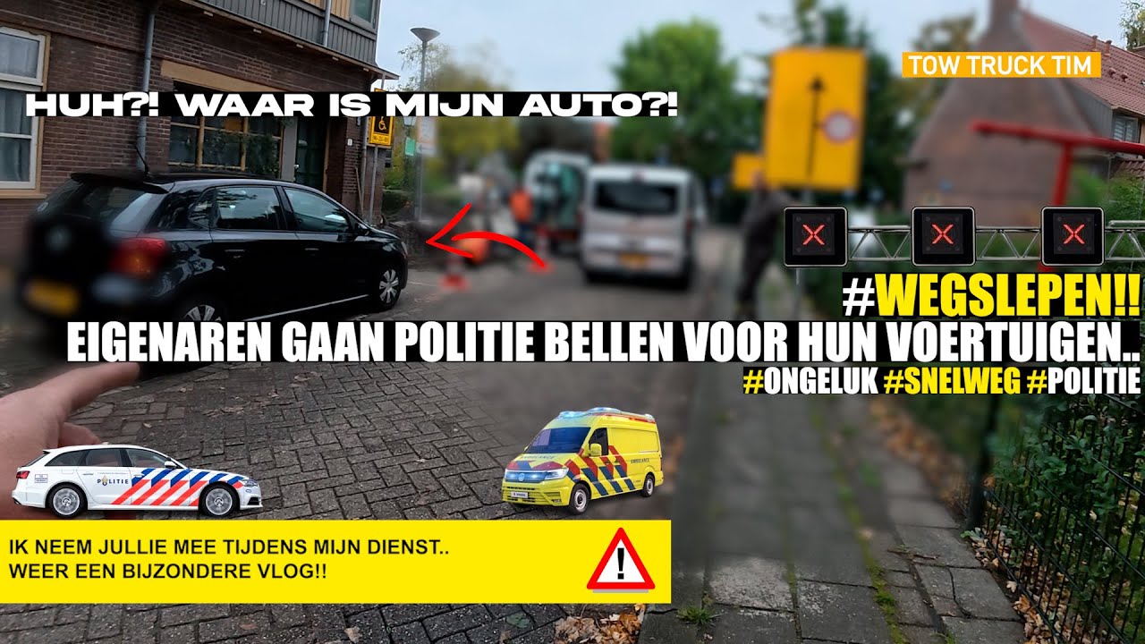 🚨MET SPOED TWEE VOERTUIGEN MOETEN VERPLAATSEN EN WEER IEMAND ZONDER BENZINE..🚨