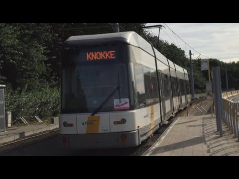 De Lijn:lijn 0 (Kusttram) De Panne Station-Knokke Station deel 1/6