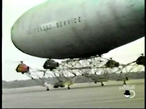 Piasecki PA97 Helistat Accident Crash - helicopter helium blimp hybrid air vehicle heavy lift
