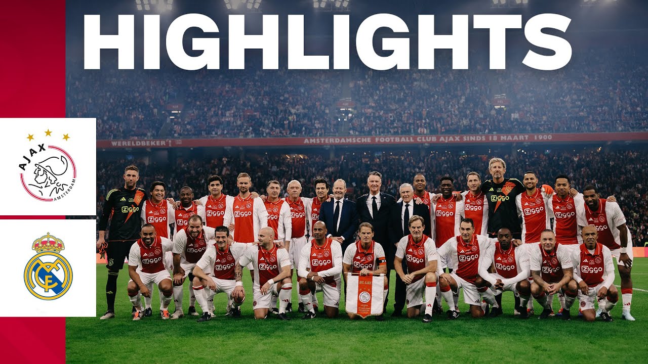 Thumbnail for article: Samenvatting: Ajax Legends winnen van Real Madrid Legends in Johan Cruijff Arena