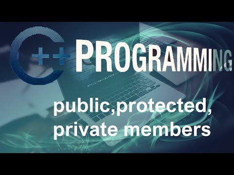 C Programming Tutorials – 39 – Public protected private members