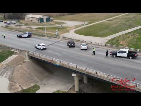 01-30-2023 Fort Worth, TX  - Surprise frozen precip causes truck to slide off bridge & more
