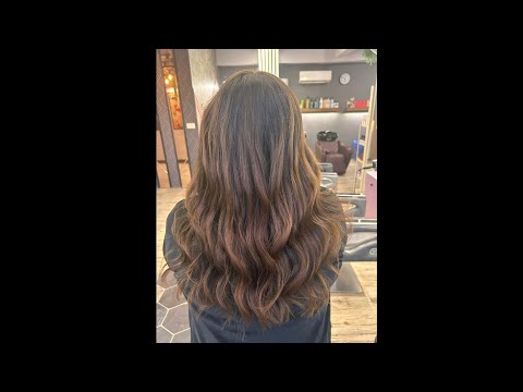 French Balayage tutorial majirel 7.35 colour  done by Kuldeep Sir😜
