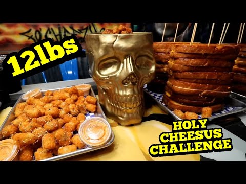 World's Largest Grilled Cheese Challenge | ManvFood  | Molly Schuyler | Holy Cheesus