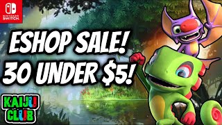 AMAZING NEW Nintendo Switch Eshop Sale! 30 AWESOME Deals For $5 or LESS!