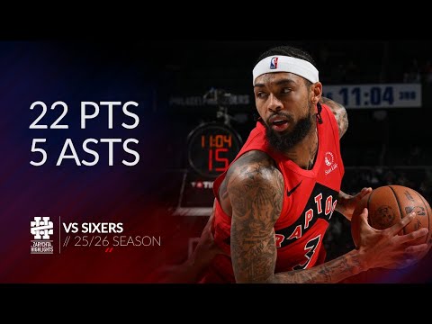 Brandon Ingram 22 pts 5 asts vs Sixers 25/26 season