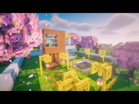Game On Now lets play - Minecraft | 1.20.1 | How to build | Cherry blossom | Modern house | Tutorial