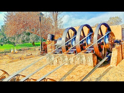 starting big 3 old diesel engines || ruston hornsby engine || on in amazing village pak India border