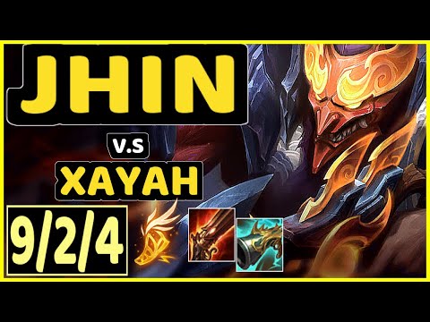 JHIN vs XAYAH - 9/2/4 KDA BOTTOM ADC GAMEPLAY - EUW Ranked GRANDMASTER