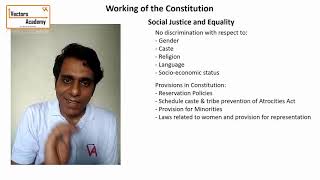 Working of constitution | Lecture 2 - Social Justice & Equality