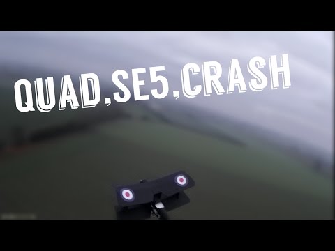 Quad flies through FT SE5's wing