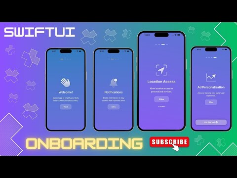 🎉🚀 Build a Jaw Dropping SwiftUI Onboarding Flow! 🌈🔒📍