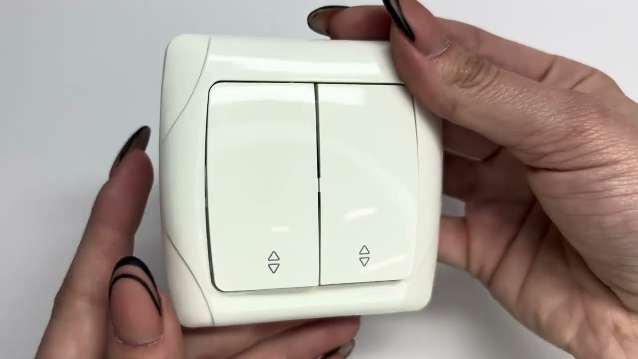 Вимикач прохідний двоклавішний VIKO Carmen білий 90561017