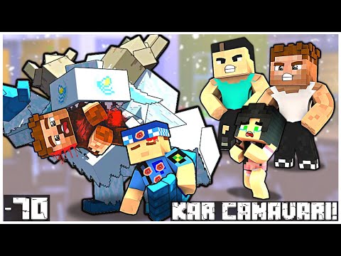 Kare Kafa -  THE CHILDREN GOT MUSCLE AND SAVED HIS FAMILY FROM THE SCARY SNOW MONSTER!  😱 -Minecraft