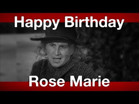 Happy Birthday, Rose Marie!