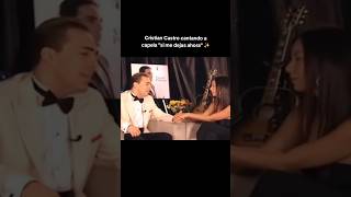 CRISTIAN CASTRO canta a capela &quot;Si me dejas ahora&quot; (2010)