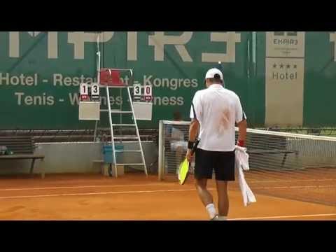 EMPIRE Futures Trnava 2014: finále kvalifikácie, Ján Šimon - Tomáš Hrabec (CZE) 3:6, 4:6