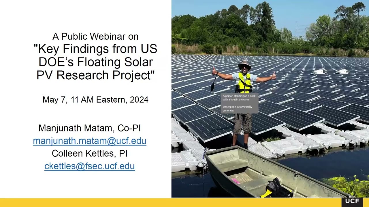FSEC Floating PV Webinar 5/15/2024