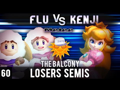 Melee @ The Balcony 60 - Losers Semis ft. Jago (Ice Climbers) vs. Kenji (Peach)