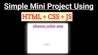 JavaScript mini project for beginners | HTML, CSS, JavaScript project  in Hindi |#JavaScriptProject
