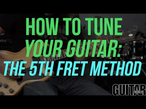 How to Tune Your Guitar w/Unisons - "The 5th Fret Method"  - Guitar Basics