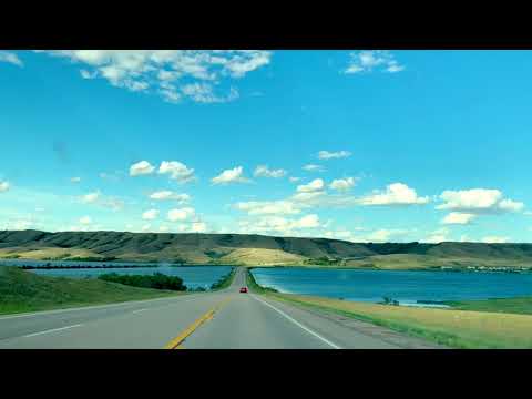 Video Thumbnail for Buffalo Pound Lake (driving the Highway 2 land bridge)