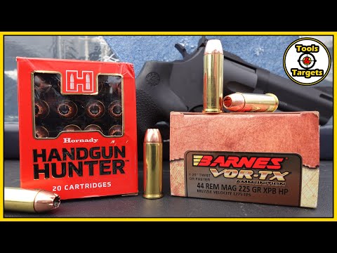 You DON'T Need 8 INCHES!...Barnes Vor-TX vs Hornady Handgun Hunter .44 Magnum AMMO Test!