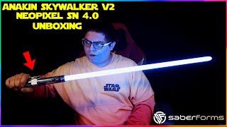 Anakin Skywalker Neopixel Lightsaber | Saberforms Unboxing INSANE!
