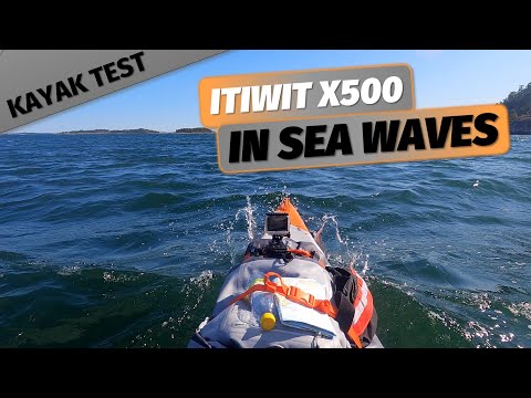 KAYAK TEST: Itiwit X500, sea kayaking in waves + rock wall feature during 50 km expedition