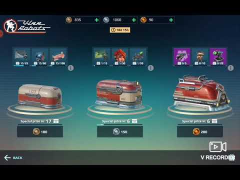 War Robots - 7 openings of 150 token Retro Treasures Event chests + SPECIAL prize