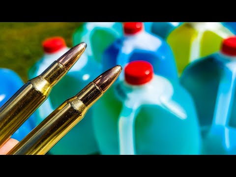 270 vs 30-06 - HOW MANY MILK JUGS??? - Norma Whitetail Ammo